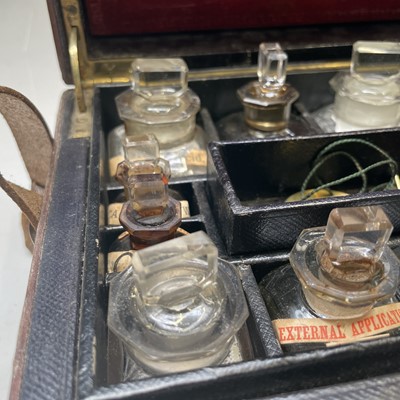 Lot 6 - A Cox's home medicine chest, late Victorian,...