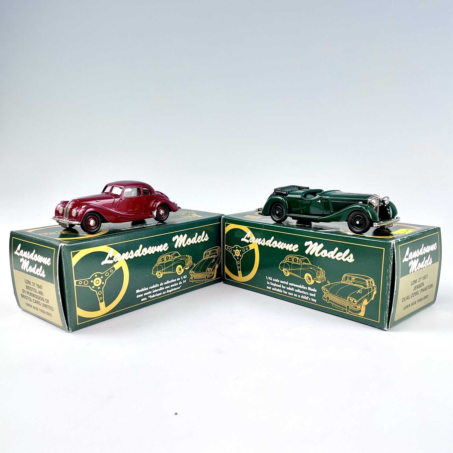 Lansdowne Models LDM84 - MG VA Saloon 1937 Bleue - Miniature 1/43 En Métal Blanc