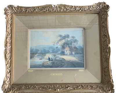 Lot 252 - Peter LE CAVE (1750-1810) A River Landscape...