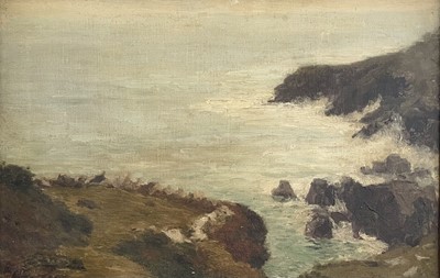 Lot 116 - Cornish Coast Late 19th c. Oil on canvas 30x45cm
