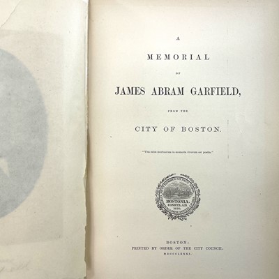 Lot 1038 - 'A Memorial of James Abram Garfield from the...