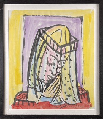 Lot 369 - Sven BERLIN (1911-1999) Veiled Portrait...