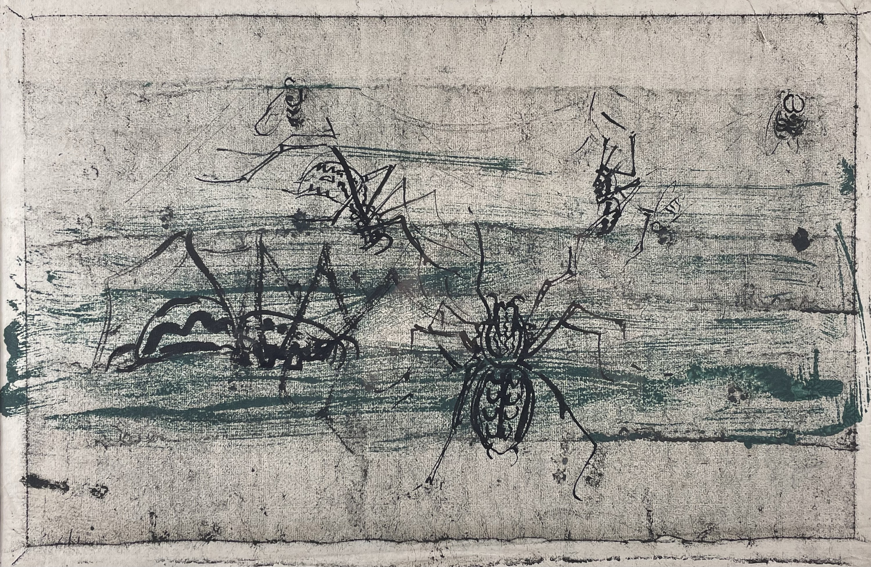 Lot 144 - Sven BERLIN (1911-1999) Spiders Monotype