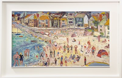 Lot 66 - Linda Mary WEIR (1951) Harbour Fun, St Ives...