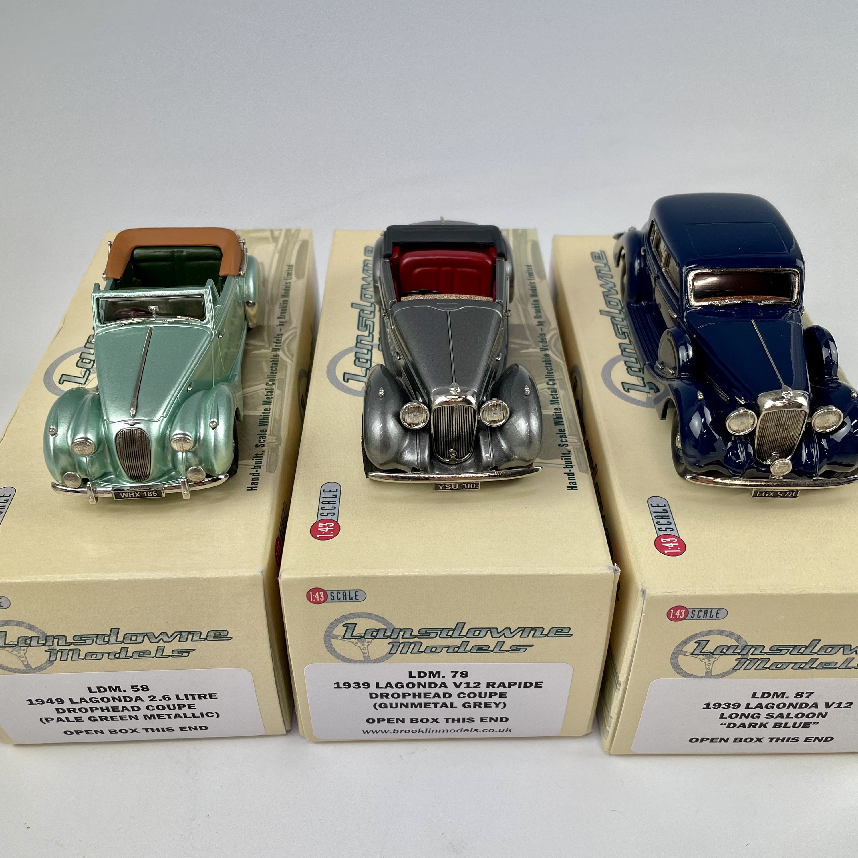 Lansdowne Models 1937 Riley Continental 4-Door Saloon grün 1/43