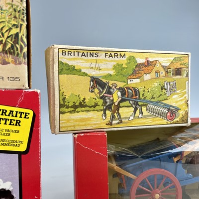 Lot 761 - Britains Boxed Farm Equipment (x5). Includes a...