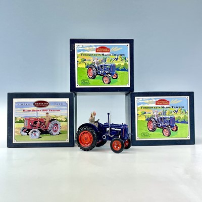 Lot 762 - Britains Boxed Tractors (x3). Comprising: 2 x...