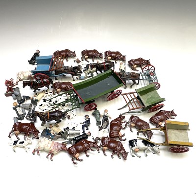 Lot 754 - Britains and other Lead Farm Animals and Farm...