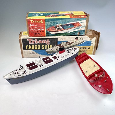 Lot 745 - Tri-Ang Ships / Boats. Boxed cargo ship - M.S....