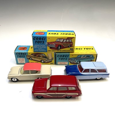 Lot 748 - Boxed Corgi Toys (x3). Mint boxed cars as...