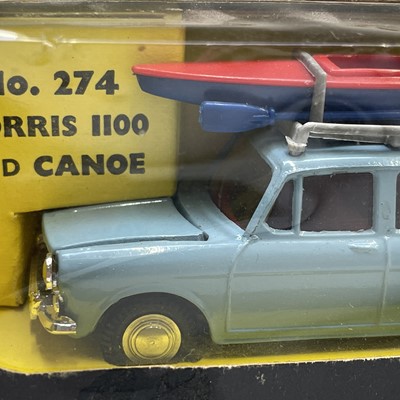 Lot 751 - Spot-On Toy. no.274 Morris 1100 with canoe and...