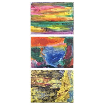 Lot 292 - Sven BERLIN (1911-1999) Three landscapes Oils...