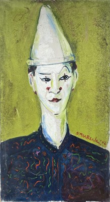 Lot 37 - Sven BERLIN (1911-1999) Portrait of a Clown...