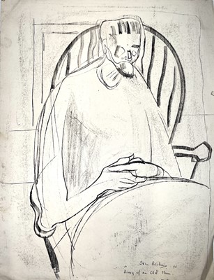 Lot 49 - Sven BERLIN (1911-1999) Drawing of an Old Man...