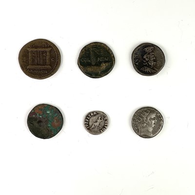 Lot 110 - Roman Empire - Nero 54-68 AD. 6 coins,...