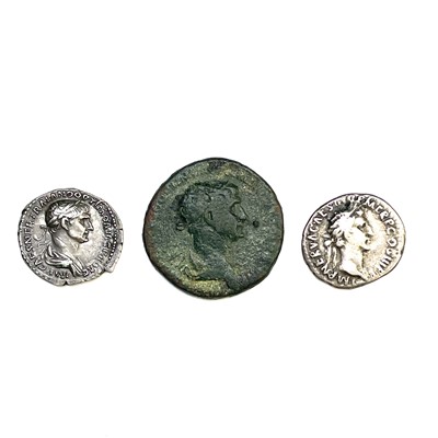 Lot 114 - Roman Empire - Nerva/Trajan 96-117 AD. 3 coins...