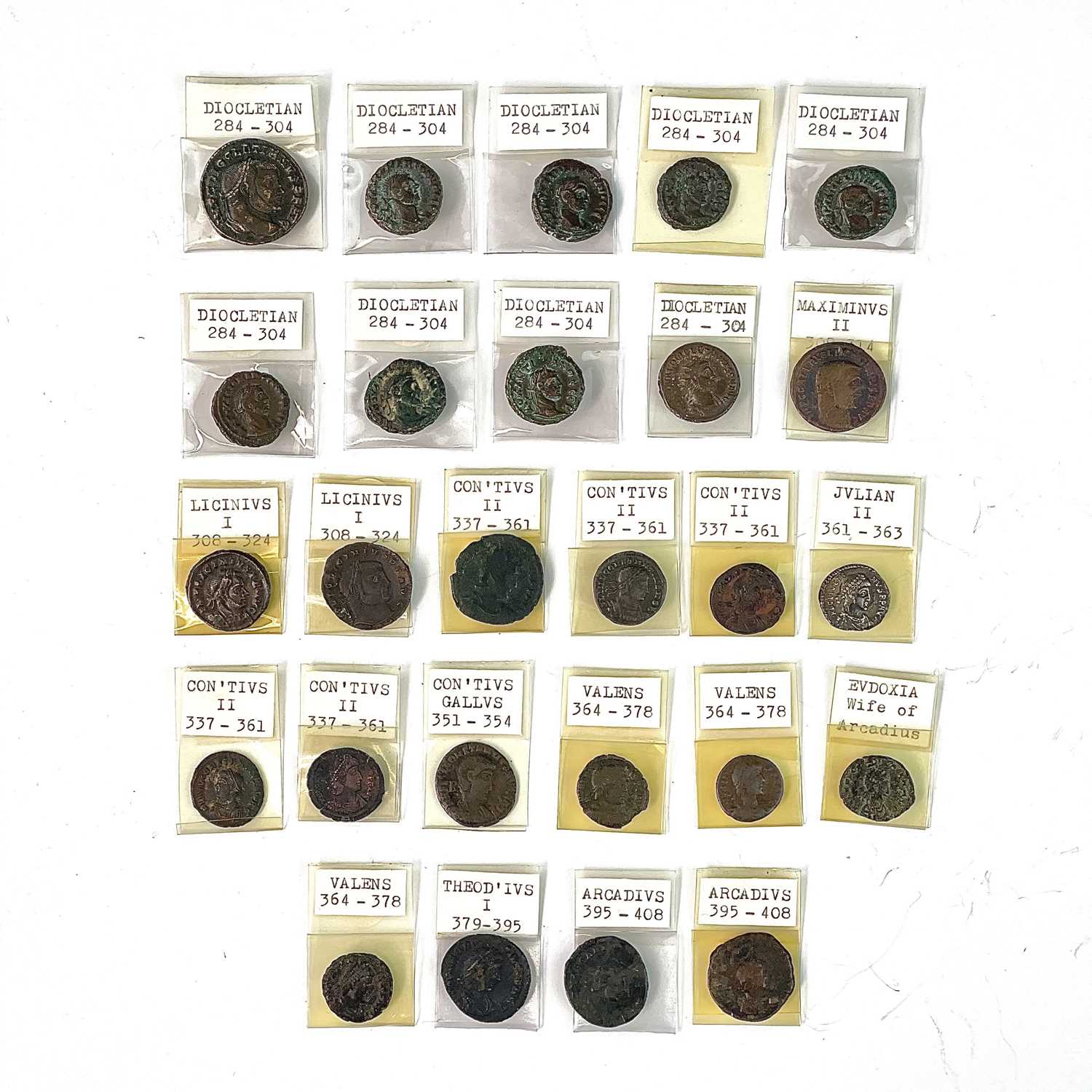Lot 128 - Roman Empire East 284-408 AD. 26 coins from...