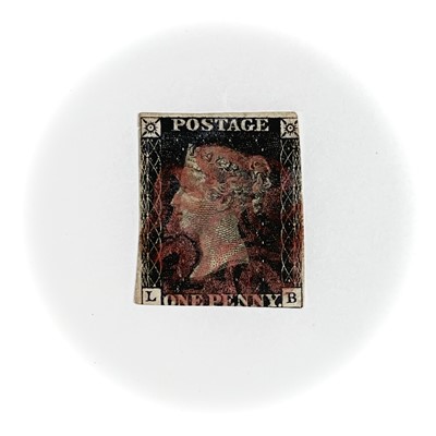 Lot 376 - Queen Victoria 1840 1d Black. A good 2+ margin...