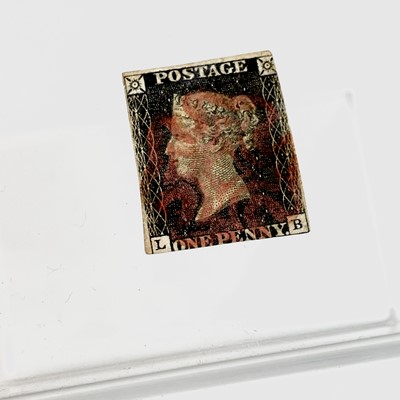 Lot 376 - Queen Victoria 1840 1d Black. A good 2+ margin...