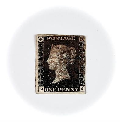 Lot 377 - Queen Victoria 1840 1d Black. A very good 3+...