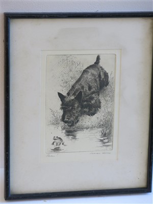 Lot 363 - Morgan DENNIS (1892-1960) Scram Etching Signed...