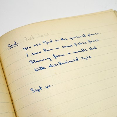 Lot 158 - Sven BERLIN (1911-1999) A handwritten book of...