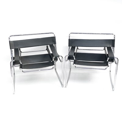 Lot 3039 - After Marcel Breuer, A pair of modern Wassily...