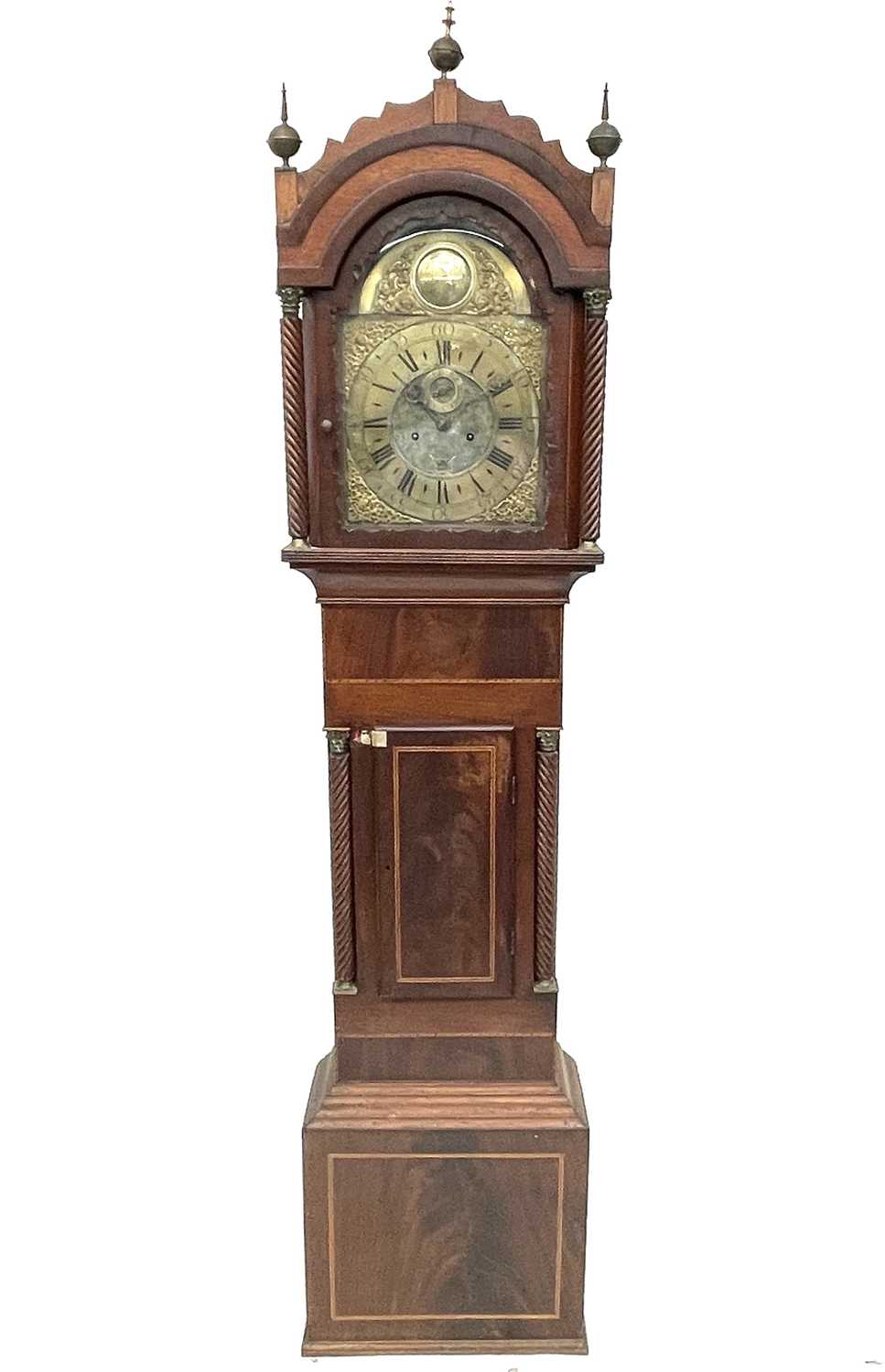 Lot 2911 - A 19th century eight day longcase clock, the...