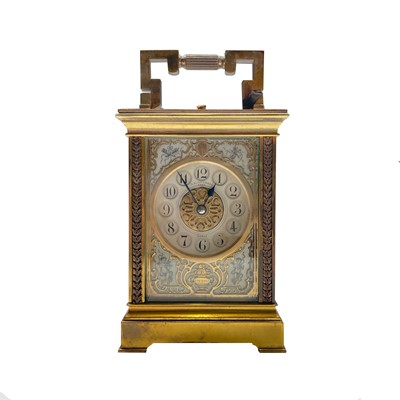 Lot 2900 - A French repeating carriage clock, by E....