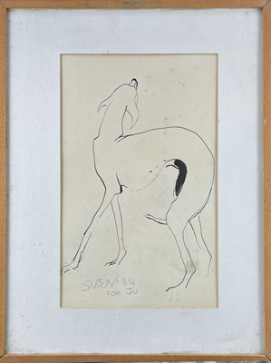 Lot 360 - Sven BERLIN (1911-1999) The Flea Ink Drawing...