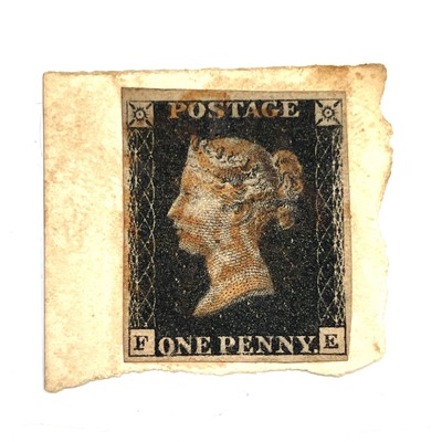 Lot 399 - 1840 1d Black. A 4 margin 1d black with an...