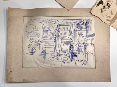 Lot 282 - Sven BERLIN (1911-1999) Early drawings,...