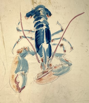 Lot 187 - Sven BERLIN (1911-1999) Blue Lobster...