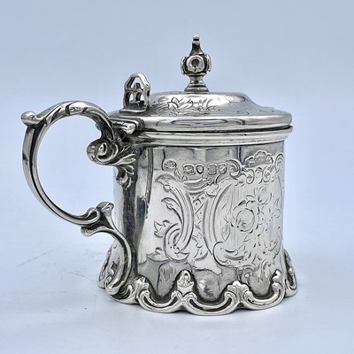 Lot 30 - A Victorian silver mustard pot, maker JE, of...