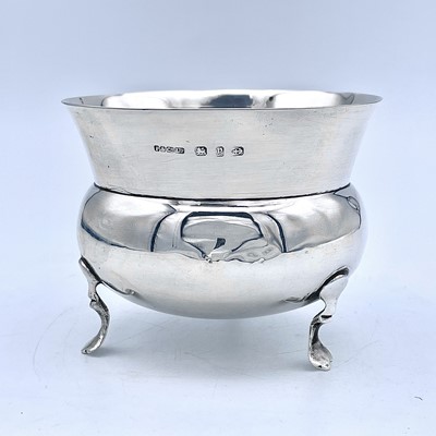 Lot 89 - A Victorian silver ovoid sugar bowl raised on...