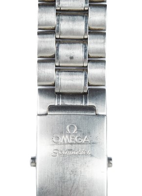 Lot 76 - An Omega Seamaster America's cup RACING automatic chronometer stainless steel bracelet wristwatch.