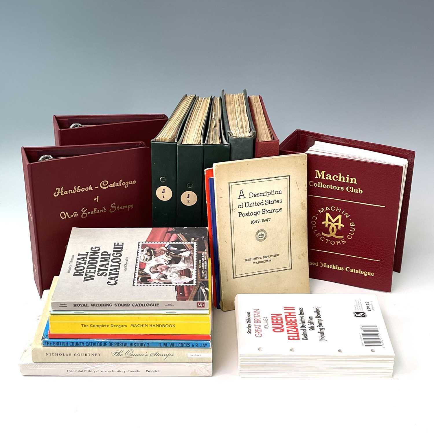 Lot 405 - Postage Stamp Reference Books. Two boxes...