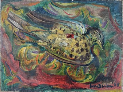 Lot 122 - Sven BERLIN (1911-1999) Dead Bird Oil on...