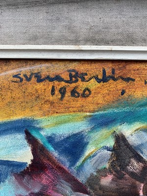 Lot 6 - Sven BERLIN (1911-1999) Four Trout Oil on...