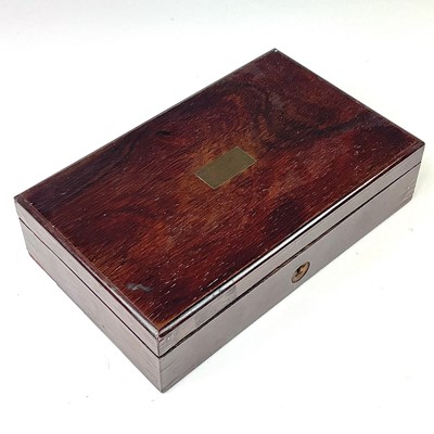 Lot 55 - A Victorian set of rosewood cased drawing...