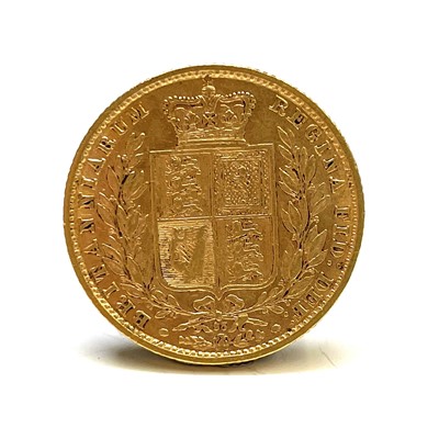 Lot 149 - Victorian Shield Back Sovereign. An 1870...