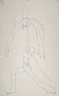 Lot 55 - Sven BERLIN (1911-1999) Adagio Dancers Two ink...