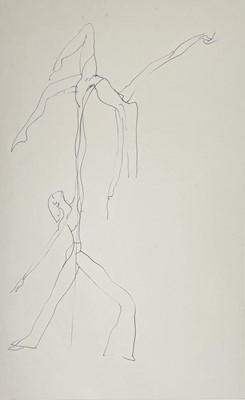 Lot 55 - Sven BERLIN (1911-1999) Adagio Dancers Two ink...