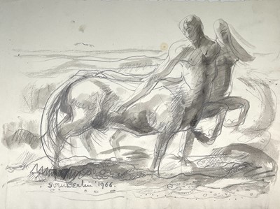 Lot 578 - Sven BERLIN (1911-1999) Centaurs Pencil and...