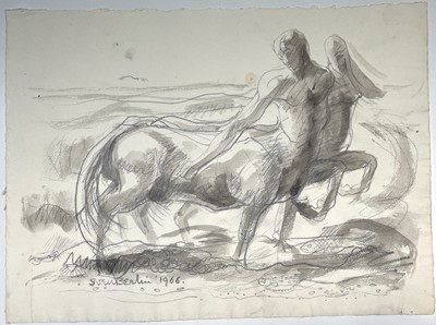 Lot 578 - Sven BERLIN (1911-1999) Centaurs Pencil and...