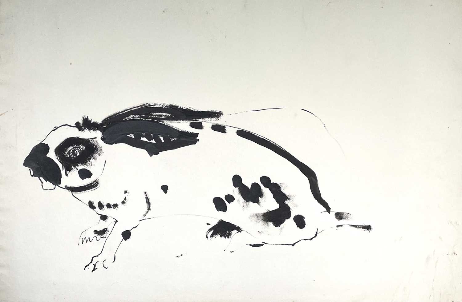 Lot 127 - Sven BERLIN (1911-1999) Rabbit Ink drawing...