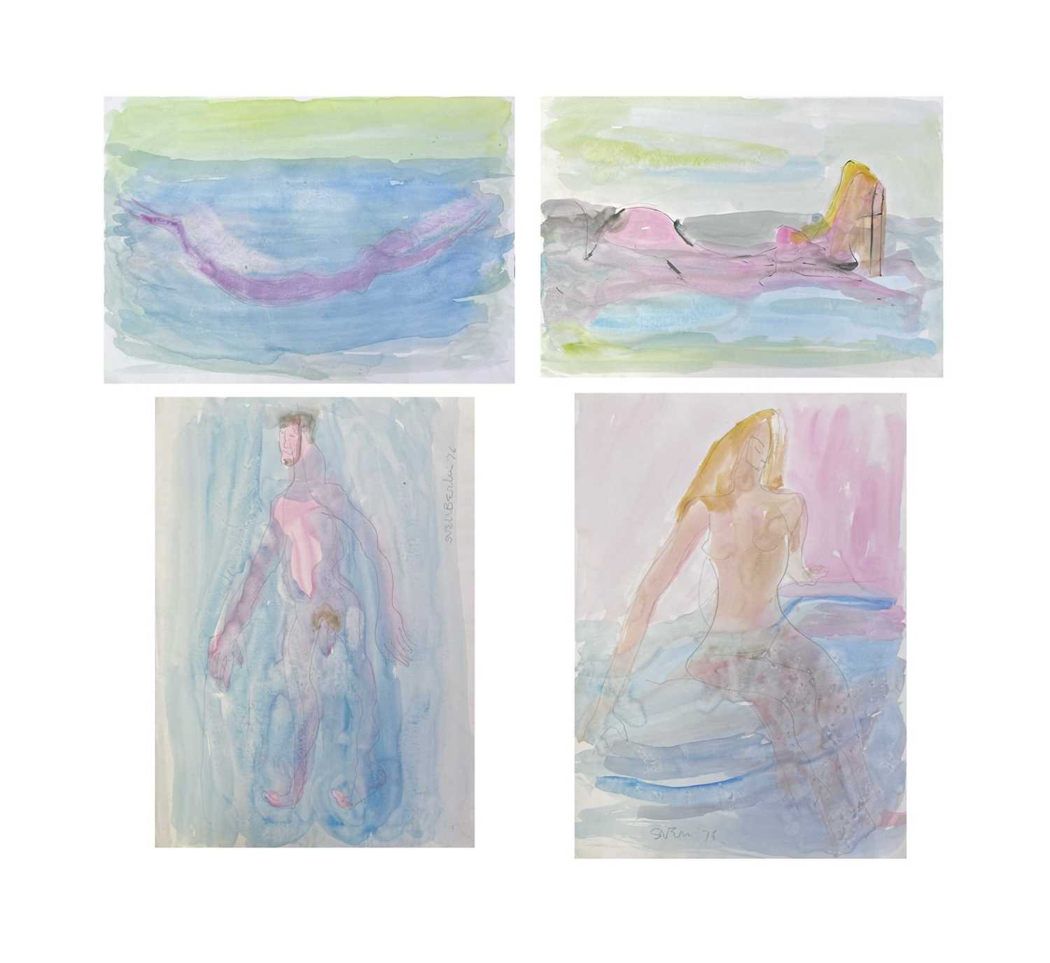 Lot 185 - Sven BERLIN (1911-1999) Bathing Four...