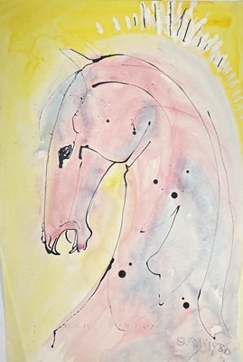Lot 413 - Sven BERLIN (1911-1999) Horse Watercolour...