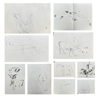 Lot 352 - Sven BERLIN (1911-1999) Bird and Animal Studies
