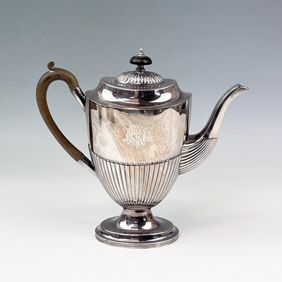 Lot 156 - A silverplate tea and coffee service...